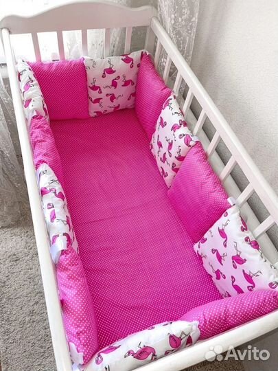 Новые бортики в кроватку