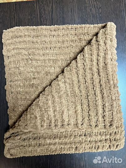 Плед детский вязаный ручная работа 40x40