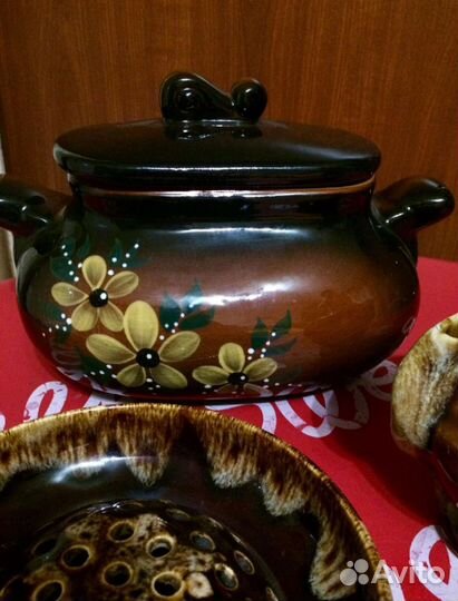 Керамический супник и вазочки