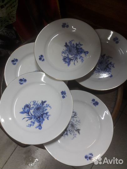 Фарфор 5 тарелок гдр kalha