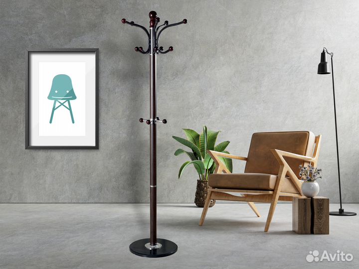 Вешалка-стойка CR-274, металл/мрамор, 180 см