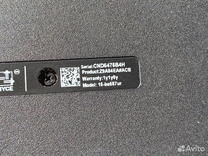 Ноутбук HP 15-ba587ur AMD A10/8gb/4 Гб R7 M440