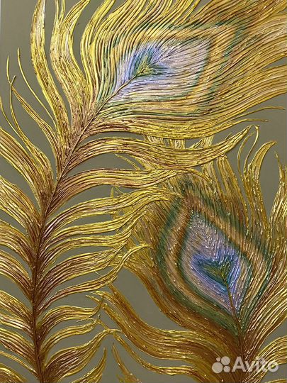 Интерьерная картина «перья»