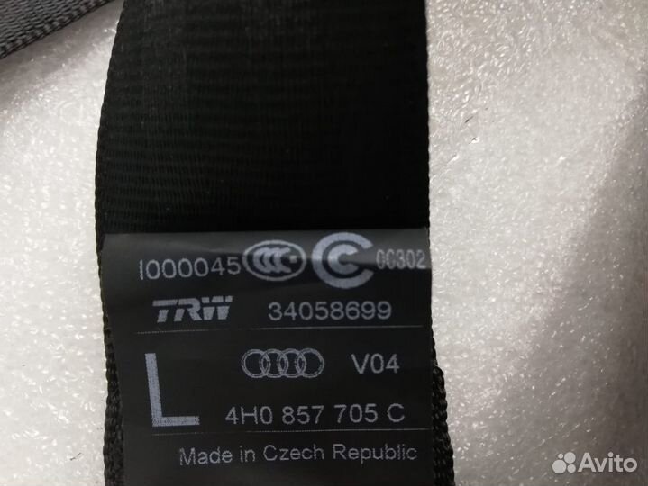 Ремень безопасности Ауди A8 D4