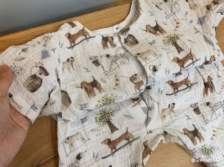 Муслиновый песочник 80-86 размер