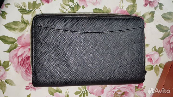 Барсетка, кошелек, на кольцах