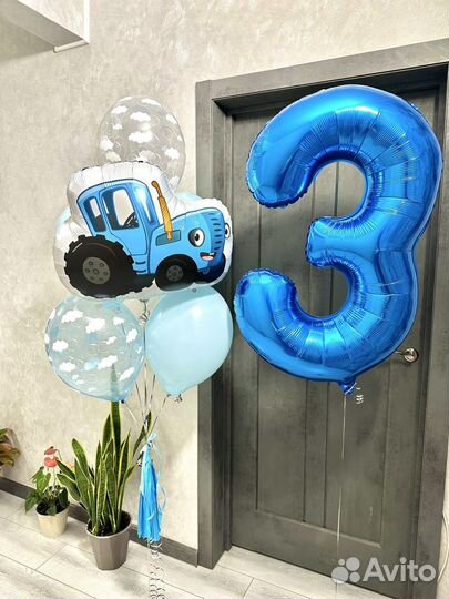 Шары для мальчика с машинкой