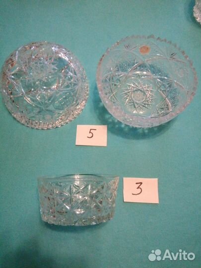 Хрустальная посуда ссср, салатницы,рюмки,стопки