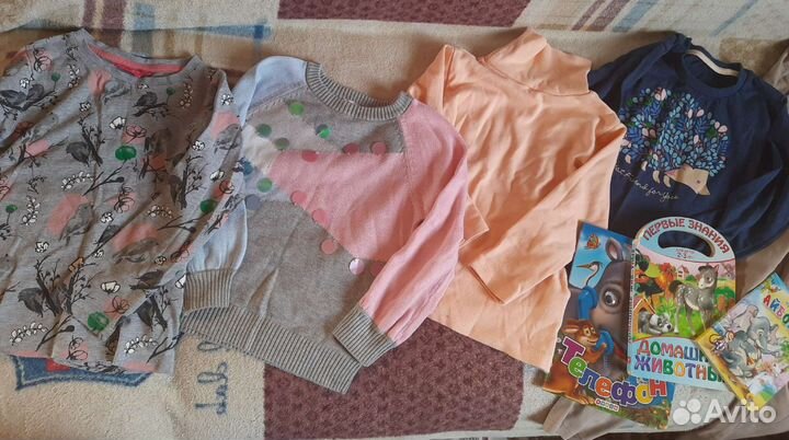 Вещи пакетом для девочки 110 116