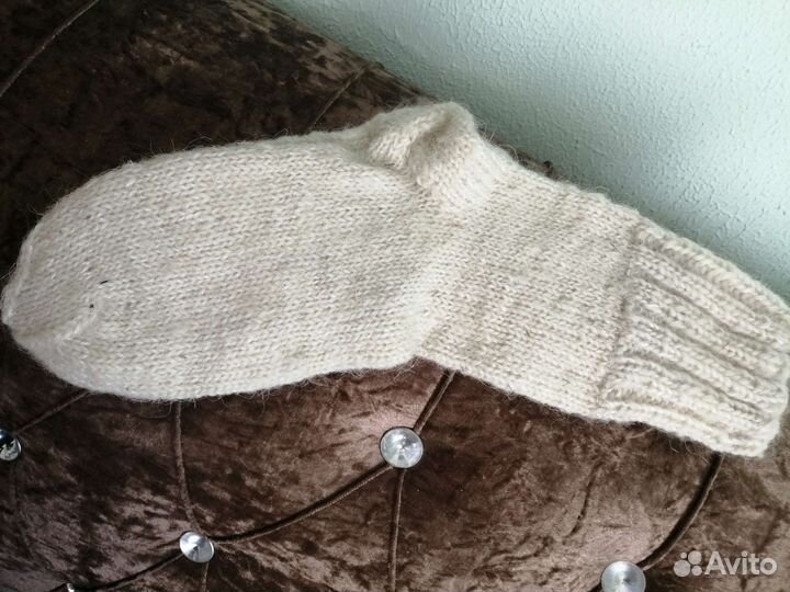 Носки ручной вязки шерстяные