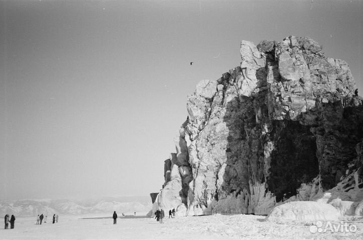 Авторские плёночные чб фотографии. Зимний Байкал
