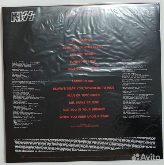 Участники kiss на виниле Picture Disc