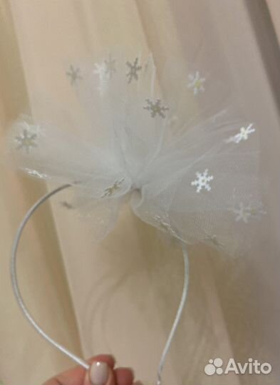 Ободок со снежинками