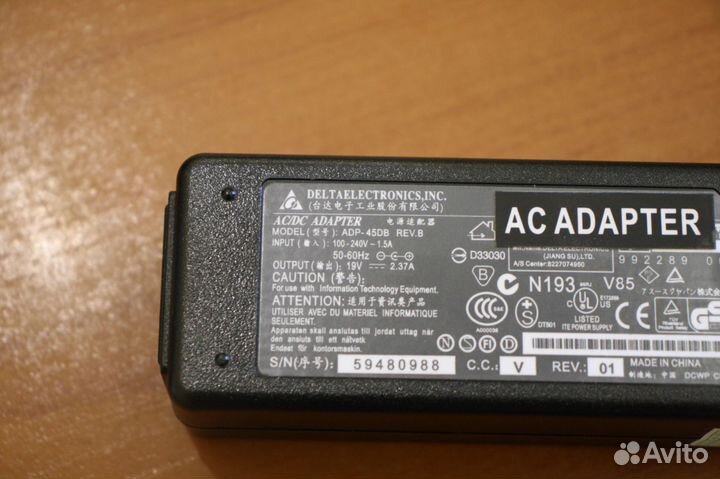 Блок питания для нетбука Asus 4.0*1.35mm 65W