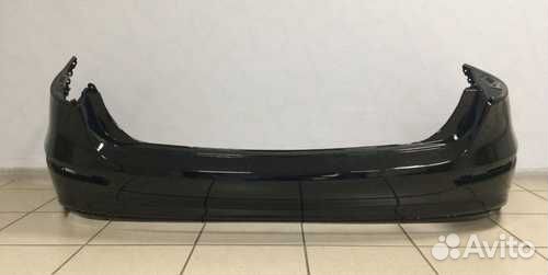 Задний бампер KIA RIO 2015 2017 чёрный. седан