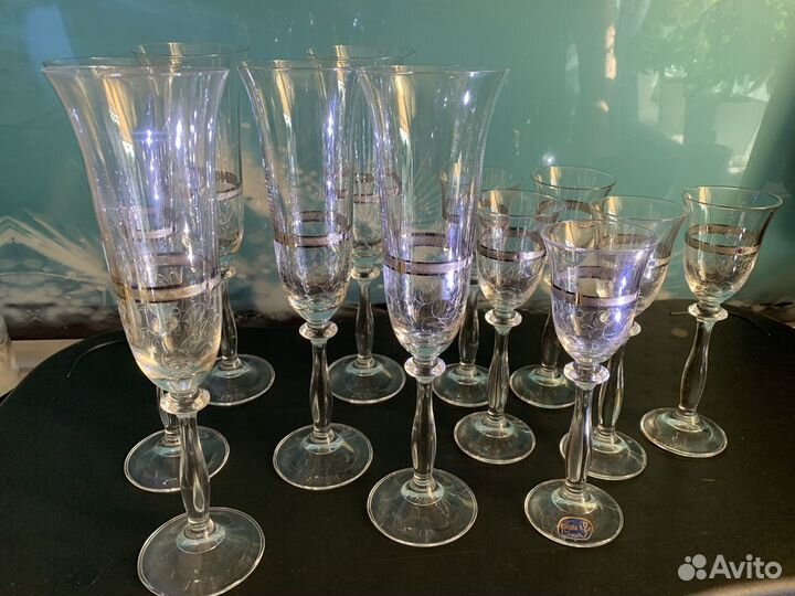 Фужеры новые “Crystalite Bohemia”