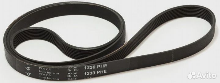 Ремень 1230 H8EL, чер. 'hatchinson', зам.*116LG376