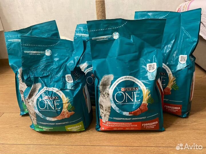 Сухой корм для домашних кошек purina ONE 3кг