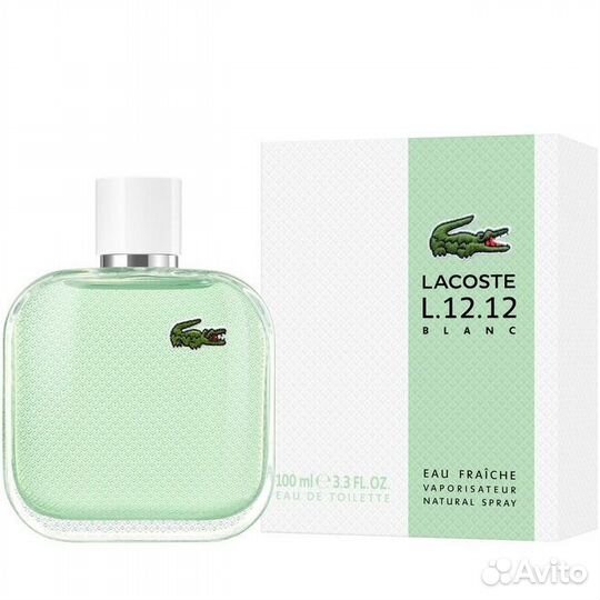 Lacoste L.12.12 Blanc Eau Fraiche For Men/100Ml Ne