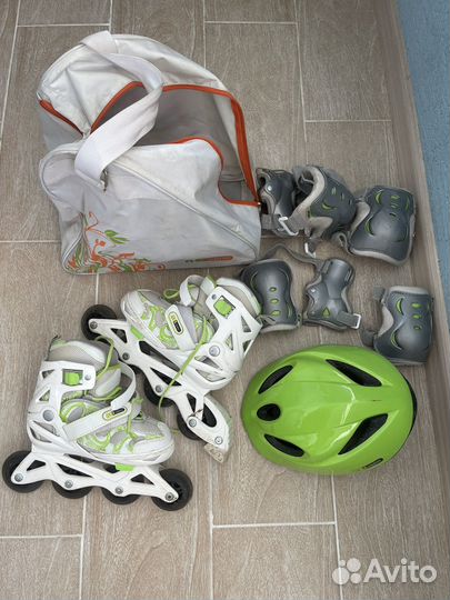 Ролики шлем налокотники наколеники