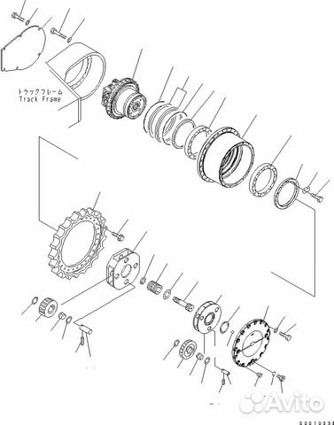 2-я планетарная передача в сборе PC400-7