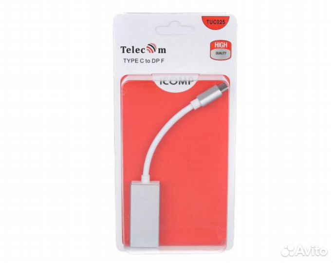 Переходник с Type-C на DisplayPort, Telecom