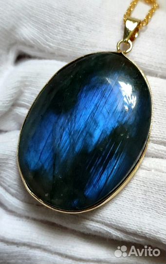 Лабрадорит кулон 14г овальный