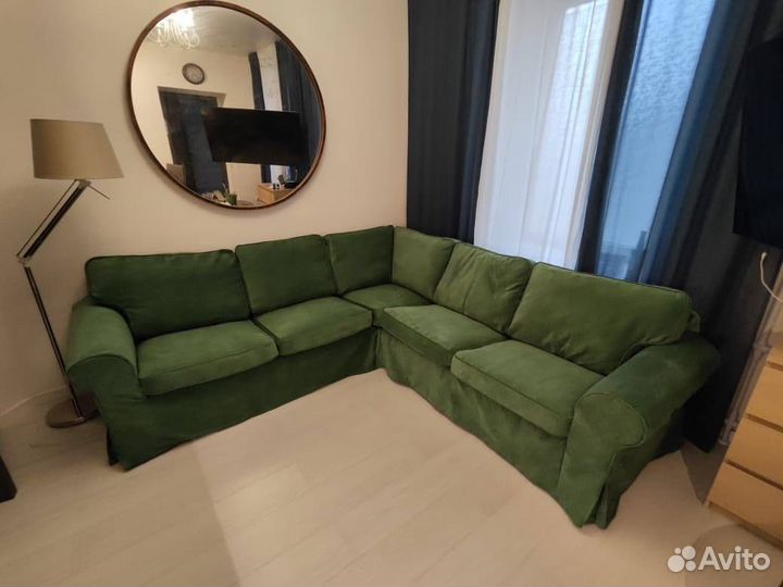 Чехол на угловой диван Экторп (икеа)