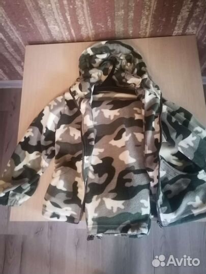 Детский флисовый костюм, в военной тематике