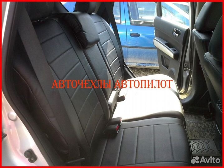 Чехлы Автопилот Nissan Terrano из экокожи чёрные