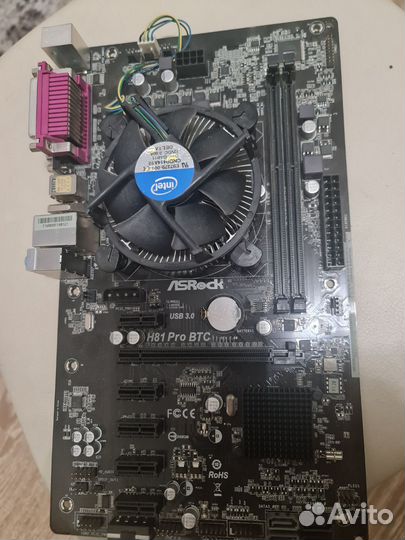 Материнская плата Asrock h81 pro btc
