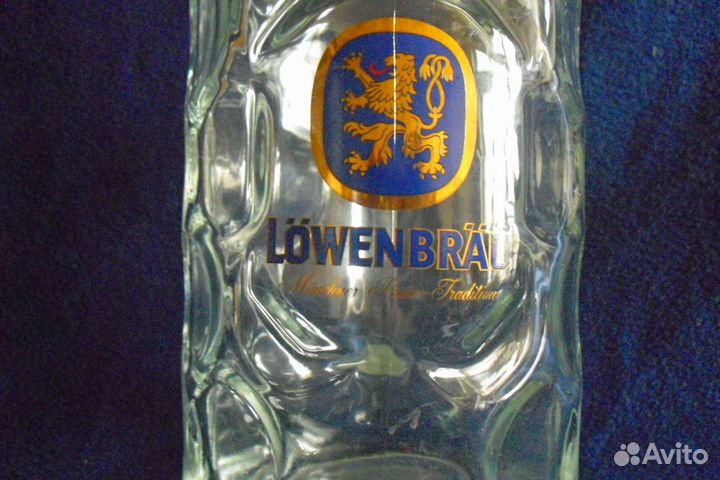 Пивная коллекционная кружка Lowenbrau Объём 1 лит