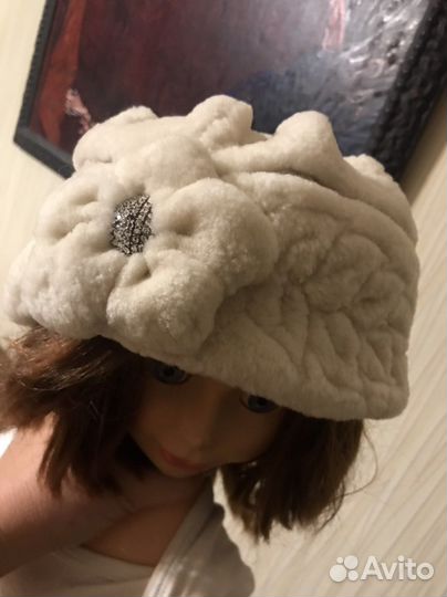 Берет норка цигейка