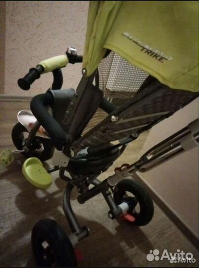 Детский трехколесный велосипед-коляска