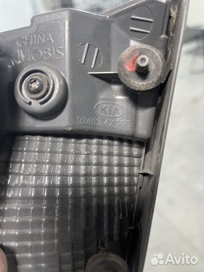 Фонарь левый в крышку багажника Kia Rio 3 QB Седан