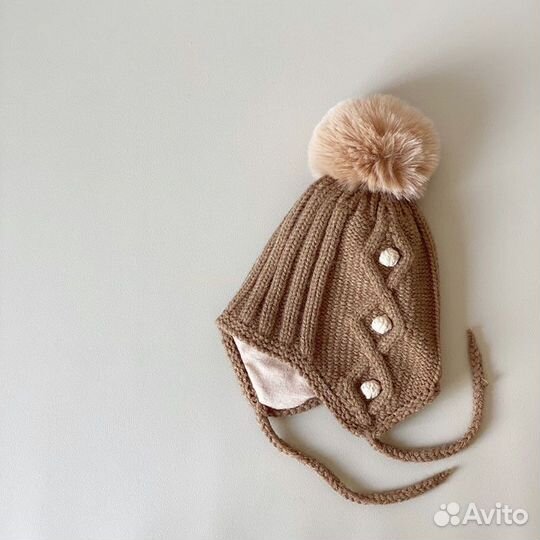 Шапка с шарфом