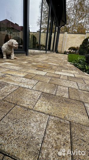 Тротуарная плитка брусчатка новый город от 120 м2