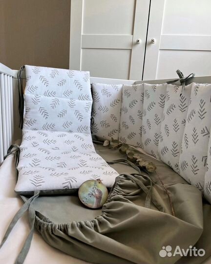 Бортики в кроватку тонкие