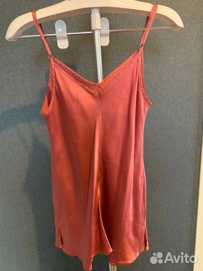 Шелковый топ intimissimi розовый