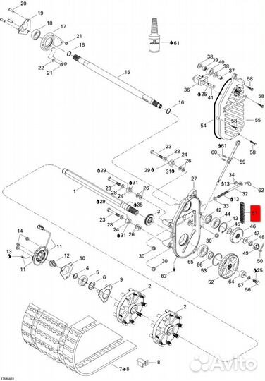 Цепь кпп на снегоход BRP 504151859
