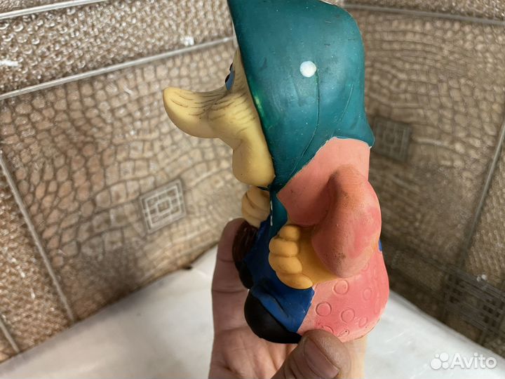 Баба Яга редкая игрушка СССР резиновая