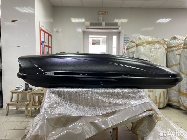 Автобокс Voyage 670л 235см цвет Черный матовый