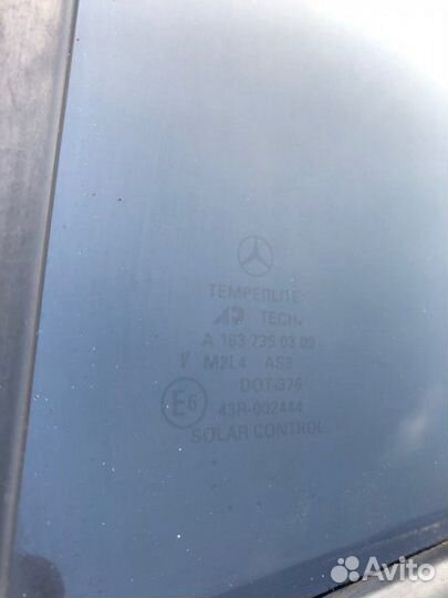 Форточка двери задняя левая Mercedes M-Class W163