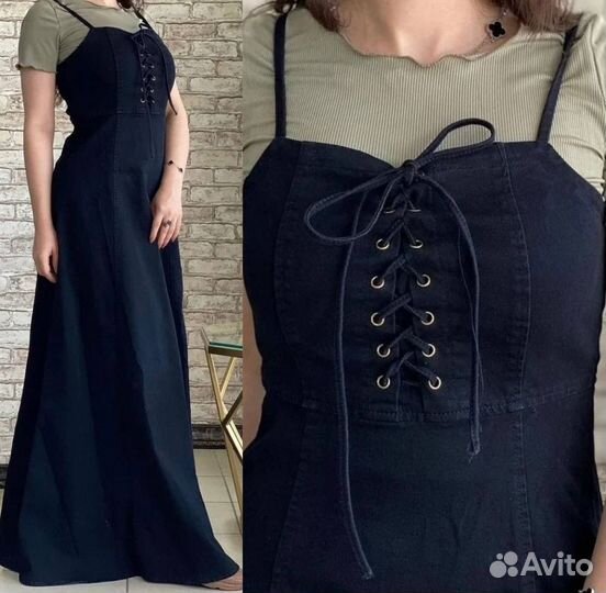 Джинсовый сарафан