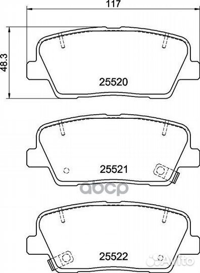 Колодки тормозные hyundai santa FE (CM) 2.2D 09