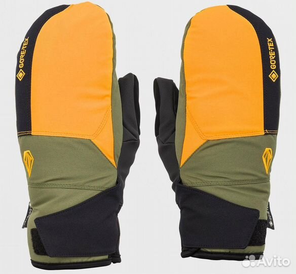 XL) варежки М volcom stay DRY gore-TEX mitt gold