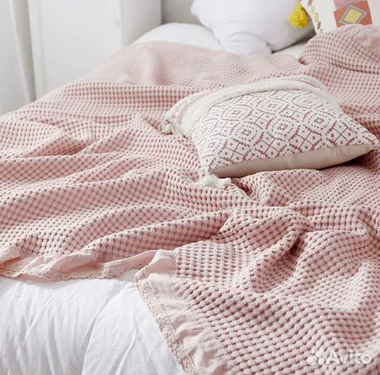 Плед покрывало 100% хлопок