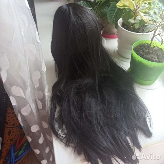 Черный парик косплей