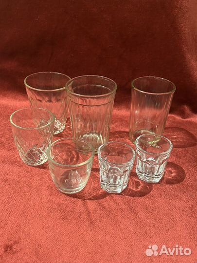 Рюмка стопка бокал фужер стакан граненый СССР