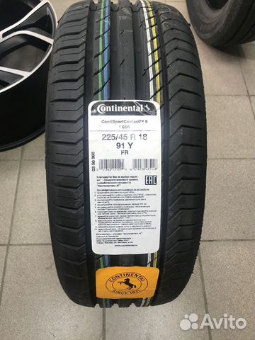 Continental ContiSportContact 5 225/45 R18 91Y
